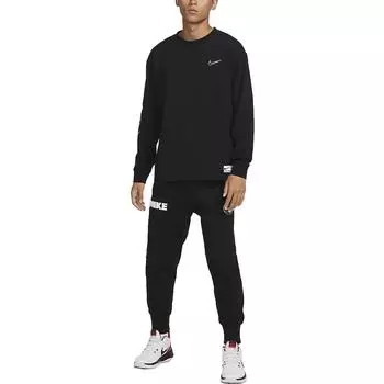 Мужские трикотажные спортивные штаны Nike, цвет Black