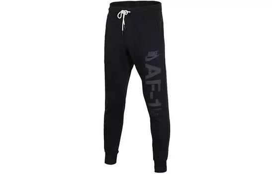 Мужские трикотажные спортивные штаны Nike, цвет Black