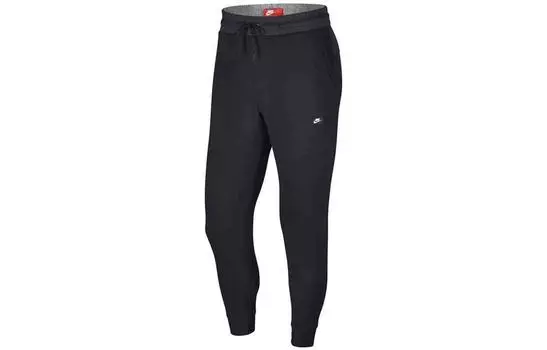 Мужские трикотажные спортивные штаны Nike, цвет Black