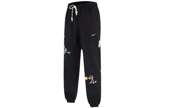 Мужские трикотажные спортивные штаны Nike, цвет Black