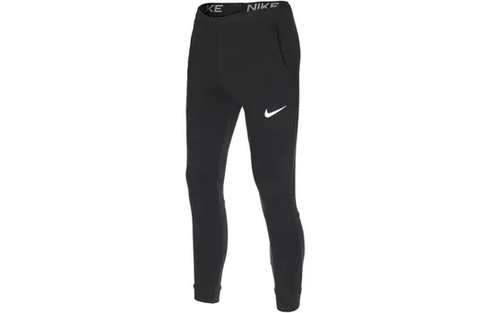 Мужские трикотажные спортивные штаны Nike, цвет Black