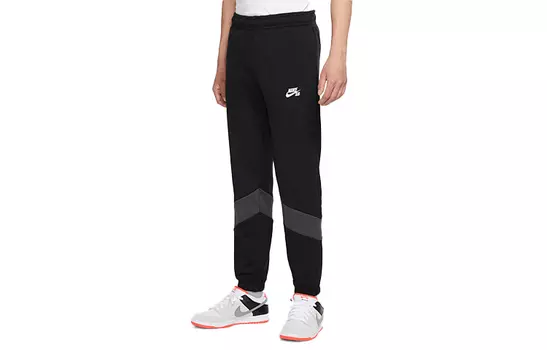 Мужские трикотажные спортивные штаны Nike, цвет Black