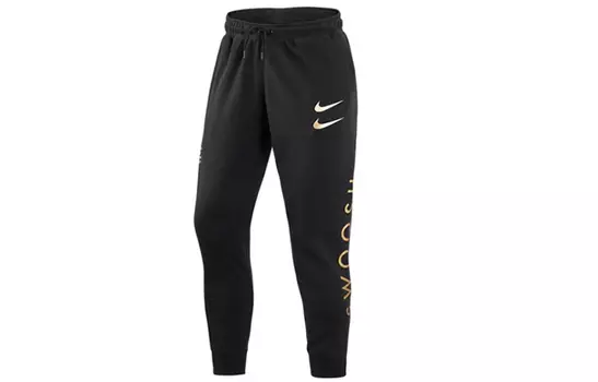 Мужские трикотажные спортивные штаны Nike, цвет Black
