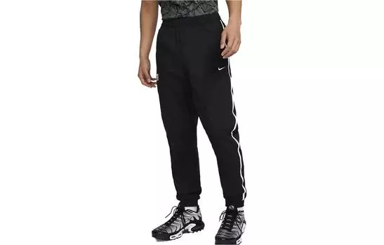 Мужские трикотажные спортивные штаны Nike, цвет Black