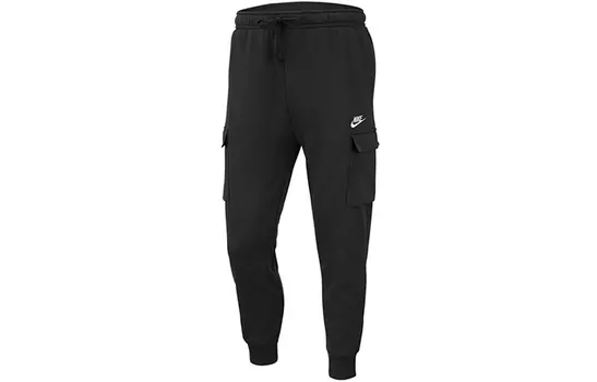 Мужские трикотажные спортивные штаны Nike, цвет Black