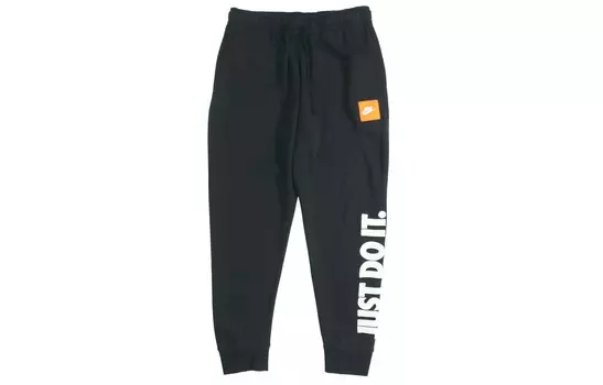 Мужские трикотажные спортивные штаны Nike, цвет Black