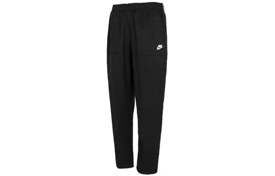 Мужские трикотажные спортивные штаны Nike, цвет Black