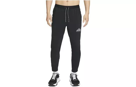 Мужские трикотажные спортивные штаны Nike, цвет Black