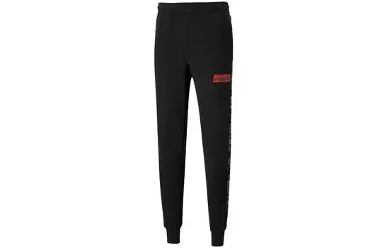 Мужские трикотажные спортивные штаны Puma, цвет Black