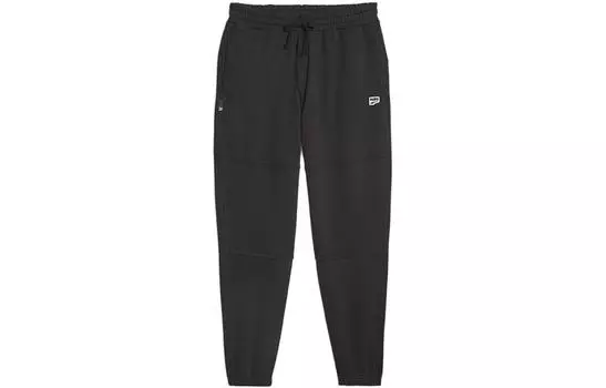 Мужские трикотажные спортивные штаны Puma, цвет Black