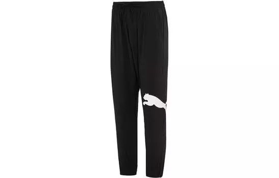 Мужские трикотажные спортивные штаны Puma, цвет Black