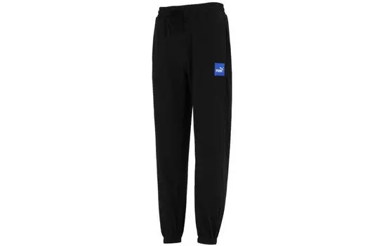 Мужские трикотажные спортивные штаны Puma, цвет Black