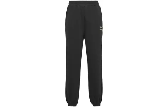 Мужские трикотажные спортивные штаны Puma, цвет Black