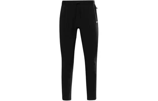 Мужские трикотажные спортивные штаны Reebok, цвет Black
