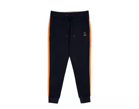 Мужские трикотажные спортивные штаны Royalton Psycho Bunny темно-синего цвета B6P539Z1FT-NVY