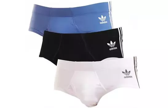 Мужские трусы Adidas Originals, цвет Classic Blue + Black + White