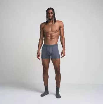 Мужские трусы-боксеры 3 дюйма, 3 шт. в упаковке SKIMS, цвет dark sepia multi