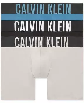 Мужские трусы-боксеры Intense Power Micro — 3 шт Calvin Klein, коричневый
