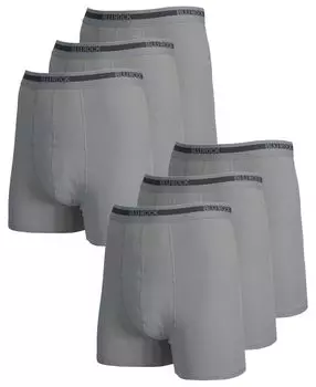 Мужские трусы-боксеры из эластичного хлопка, 6 шт. Blu Rock