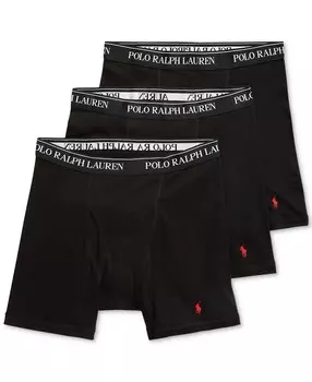 Мужские трусы-боксеры из хлопка больших и высоких размеров (3 шт.) Polo Ralph Lauren