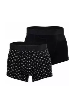 Мужские трусы-боксеры комплект из 2 шт. - трусы-боксеры HO1 Joan #2, хлопок HOM, черный