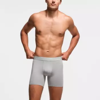 Мужские трусы-боксеры с чистым поясом 5 дюймов, 3 упак. SKIMS, цвет gunmetal multi