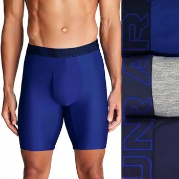 Мужские трусы-боксеры Under Armour Performance Tech 9 (3 шт.), цвет Royal
