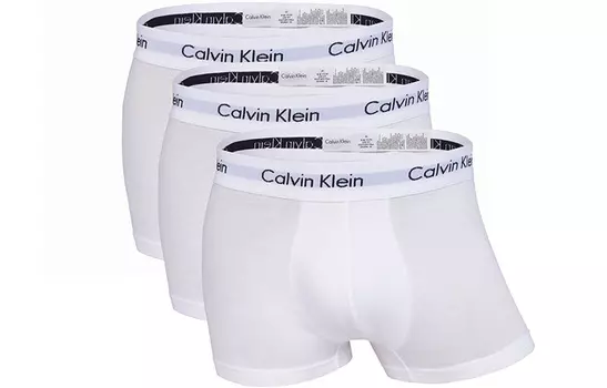 Мужские трусы Calvin Klein, Белый (1 комплект из 3 полосок)