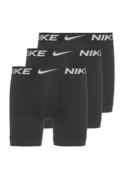Мужские трусы Essential Micro Pants (3 шт.) с поясом с логотипом NIKE, черный