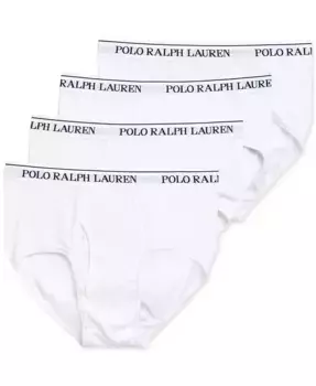 Мужские трусы классического кроя с завышенной посадкой, 4 шт Polo Ralph Lauren, белый