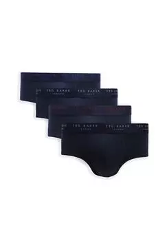 Мужские трусы, набор из 4 шт.: трусы, современные трусы, хлопок-стрейч TED BAKER, синий