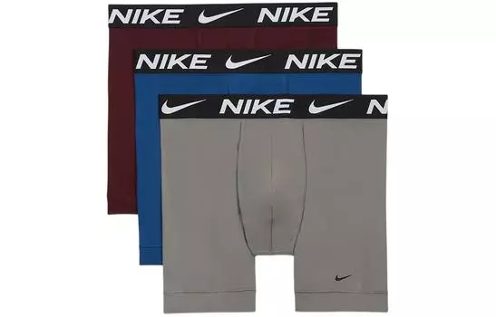 Мужские трусы Nike, цвет 3 Packs (Dark Marl/Courtyard Blue/Dark Red/White)