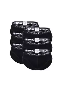 Мужские трусы Нижнее белье Трусы Нижнее белье с низкой посадкой 6 шт. Шесть шт. 6 шт. 6 шт. Хлопок с логотипом RALPH LAUREN, черный
