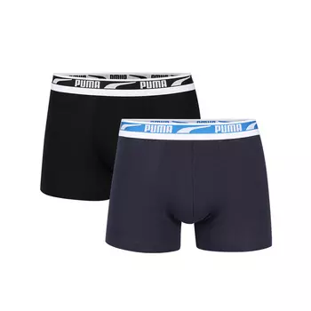 Мужские трусы Puma, цвет Black + Navy Blue (2 strips)