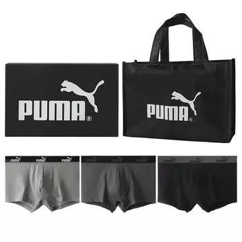 Мужские трусы Puma, Упаковка из 3 шт. (черный/темно-серый/светло-серый)