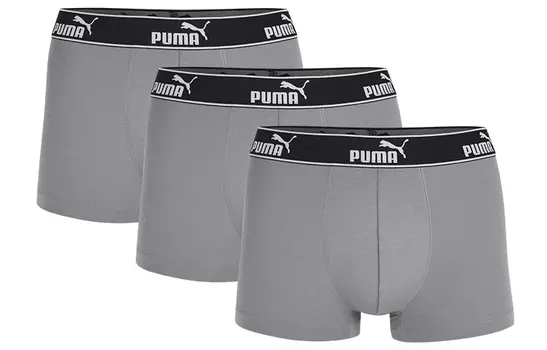 Мужские трусы Puma, Упаковка из 3 шт. (светло-серые)
