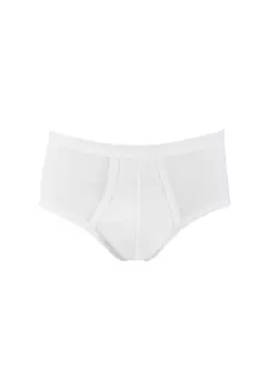 Мужские трусы с крученой хлопковой ширинкой CALIDA, белый