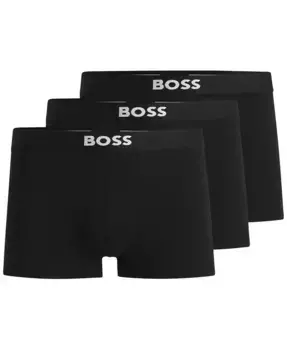 Мужские трусы с логотипом Icon, 3 шт Hugo Boss, черный