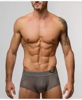 Мужские трусы-слипы анатомические SEXY NIGHTS Mini Trunk Rounderbum, серый