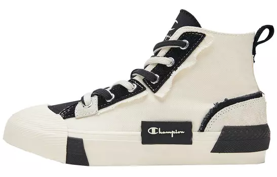 Мужские туфли Campus Canvas с высоким берцем, белые/черные Champion
