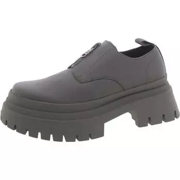 Мужские туфли дерби из искусственной кожи на платформе Zip Steve Madden, светло-серый