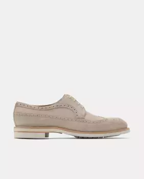 Мужские туфли Derby Brogue Cavour Leather Lace Up Shoes Lottusse, светло-коричневый