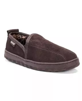 Мужские туфли Eric Printed Berber Suede Slip On, бежевый, 13 MUK LUKS, коричневый