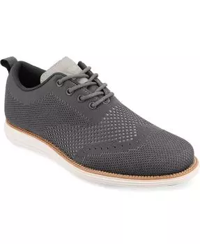 Мужские туфли Ezra Tru Comfort Foam Knit Wingtip Vance Co., серый