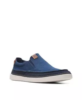 Мужские туфли gerald step без шнуровки Clarks, синий