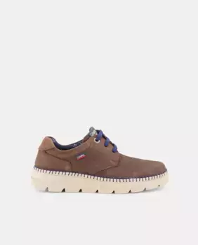 Мужские туфли из нубука на шнуровке Callaghan, коричневый