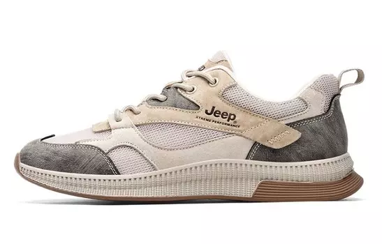 Мужские туфли Lifestyle с низким верхом бежевого/серого/коричневого цвета Jeep