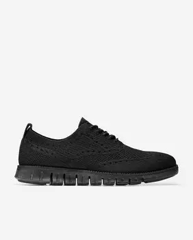 Мужские туфли на шнуровке из черной ткани Stitchlite™ Cole Haan, черный