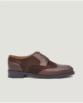 Мужские туфли на шнуровке из коричневой кожи Mr. Mac Shoes, коричневый