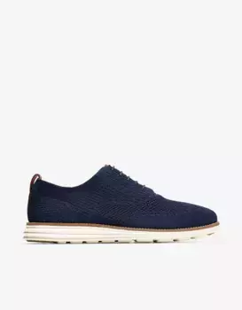 Мужские туфли на шнуровке из ткани Stitchlite Cole Haan, синий